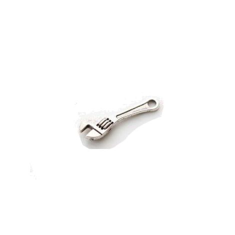 Zawieszka metalowa Charms ScrapBerry's Klucz francuski Srebro, 23mm